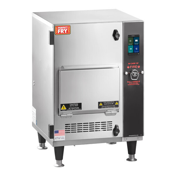 Scratch and Dent Perfect Fry PFC500-240V/1PH PFC Semi-Automatic Ventless Countertop Deep Fryer - 240V, 5.5 kW, 1 Phase