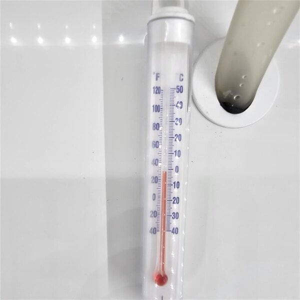 Scratch and Dent True GDM-09-SQ-HC-LD 36" Black Refrigerated Sliding Glass Door Countertop Merchandiser with LED Lighting