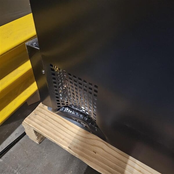 Scratch and Dent True GDM-09-SQ-HC-LD 36" Black Refrigerated Sliding Glass Door Countertop Merchandiser with LED Lighting