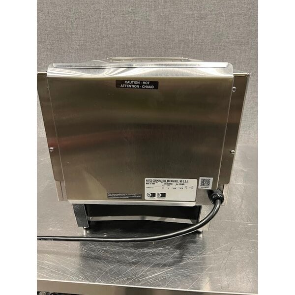 Scratch and Dent Hatco TQ-800H Toast Qwik Conveyor Toaster - 3" Opening, 208V