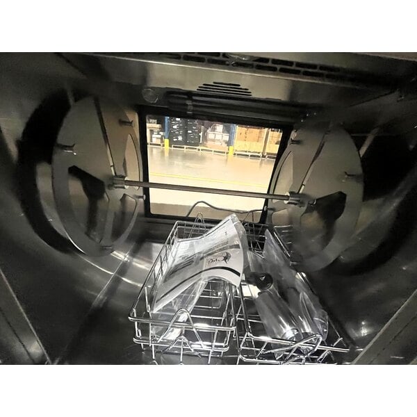 Scratch and Dent Cooking Performance Group CROE48D Electric Countertop Rotisserie Oven with 4 Baskets for 8 Chickens - 240V, 2800W