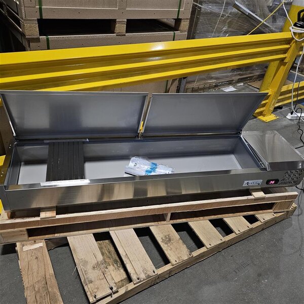 Scratch and Dent Avantco CPT-71 71" Countertop Refrigerated Prep Rail