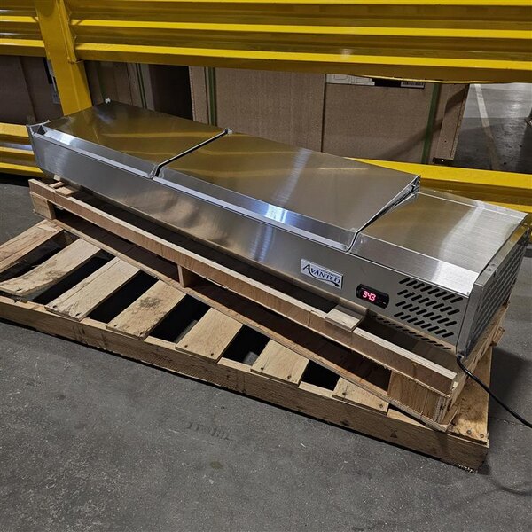 Scratch and Dent Avantco CPT-71 71" Countertop Refrigerated Prep Rail