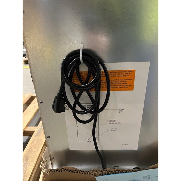 Scratch and Dent Ice-O-Matic GEMU090 15" Air Cooled Undercounter Pearl/Nugget Ice Machine with 22 lb. Bin - 115V, 85 lb.