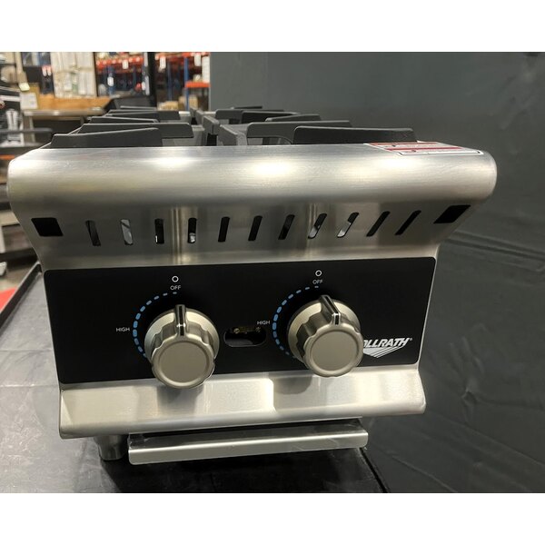 Scratch and Dent Vollrath HPG2-12 Cayenne 2 Burner Countertop Hot Plate / Range, Natural / LP Gas