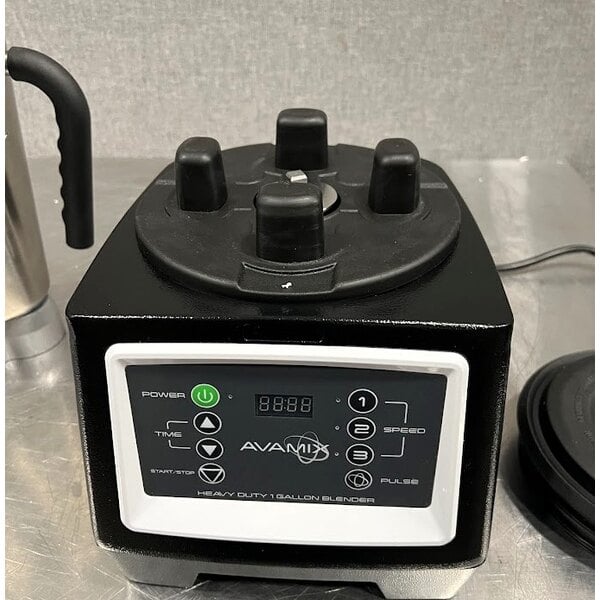Scratch and Dent AvaMix BX1GRGT 3 3/4 hp 1 Gallon Stainless Steel Heavy Duty Commercial Food Blender with Timer - 120V