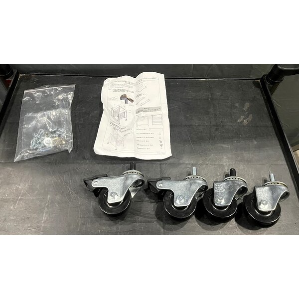 Scratch and Dent Moffat USSK32 Turbofan Stainless Steel Stand with Casters for E32 and G32 Series Single Deck Convection Ovens