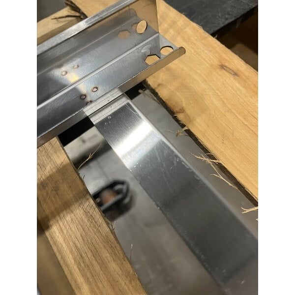 Scratch and Dent Moffat USSK32 Turbofan Stainless Steel Stand with Casters for E32 and G32 Series Single Deck Convection Ovens