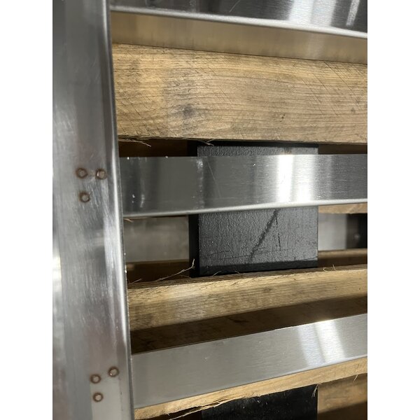 Scratch and Dent Moffat USSK32 Turbofan Stainless Steel Stand with Casters for E32 and G32 Series Single Deck Convection Ovens