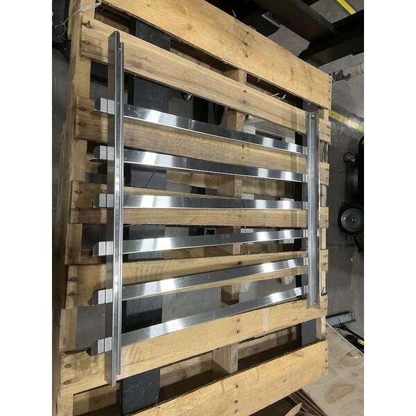 Scratch and Dent Moffat USSK32 Turbofan Stainless Steel Stand with Casters for E32 and G32 Series Single Deck Convection Ovens