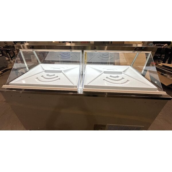 Scratch and Dent Avantco CPW-68-HC 67 3/4" 12 Tub White Deluxe Ice Cream Dipping Cabinet