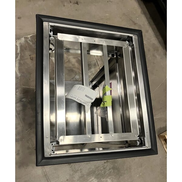 Scratch and Dent Lakeside 996 Stainless Steel Mobile Tray Dispenser with 2 Open Sides - 150 Tray Capacity