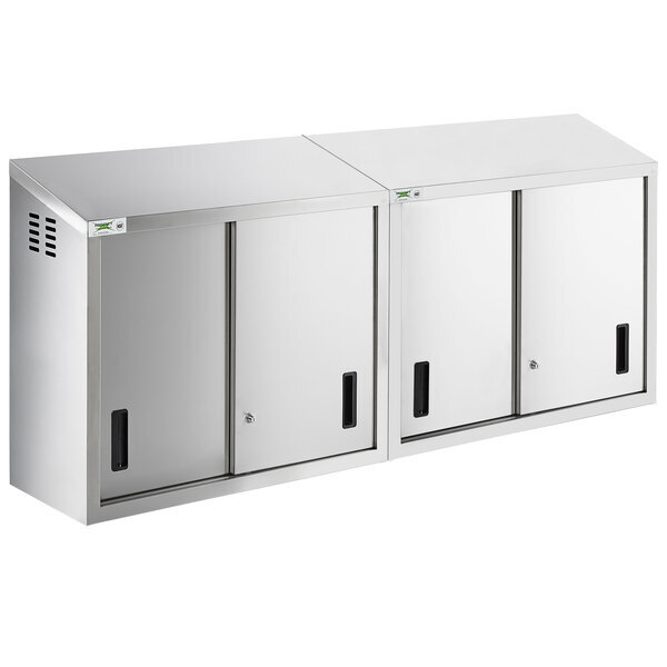 Scratch and Dent Regency 72" Stainless Steel Wall Cabinet with Sliding Doors