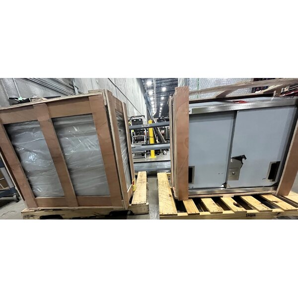 Scratch and Dent Regency 72" Stainless Steel Wall Cabinet with Sliding Doors