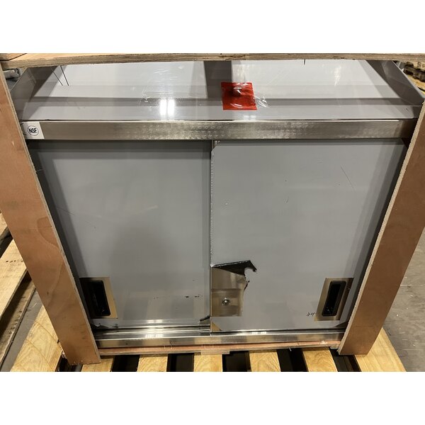 Scratch and Dent Regency 72" Stainless Steel Wall Cabinet with Sliding Doors