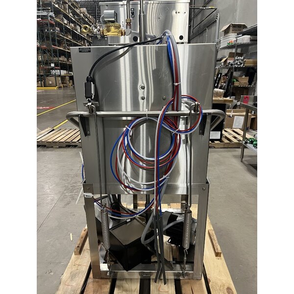 Scratch and Dent CMA Dishmachines E-AH-EXT Extended-Door Single Rack Low Temperature, Chemical Sanitizing Straight Dishwasher - 115V