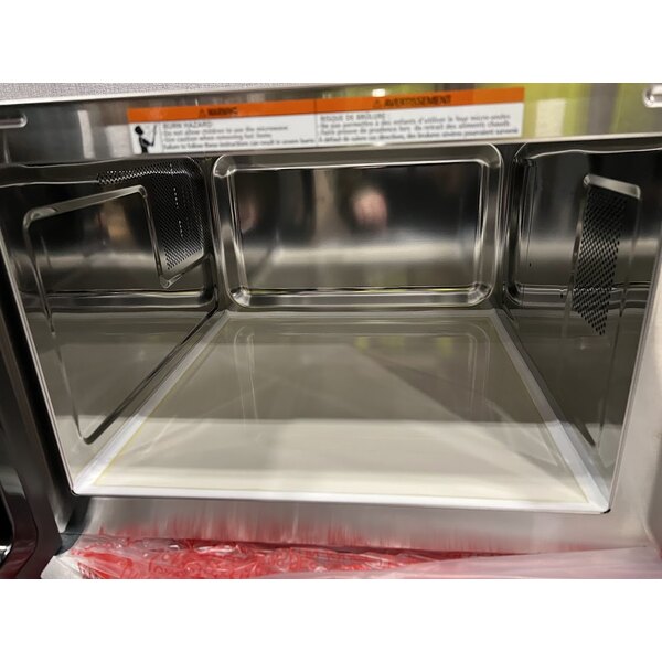 Scratch and Dent Solwave 1000W Stackable Commercial Microwave with Large 1.2 cu. ft. Interior and Dial Controls - 120V