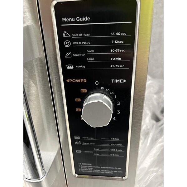 Scratch and Dent Solwave 1000W Stackable Commercial Microwave with Large 1.2 cu. ft. Interior and Dial Controls - 120V