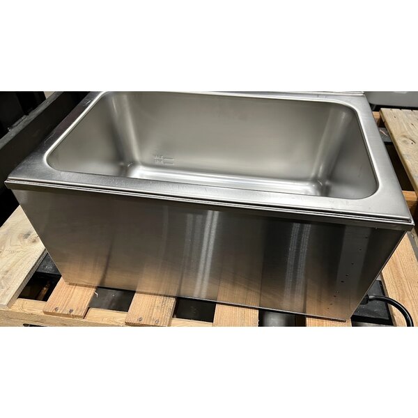 Scratch and Dent ServIt FW200D 12" x 20" Full Size Dual Well Electric Countertop Food Warmer with Digital Controls - 120V, 2000W