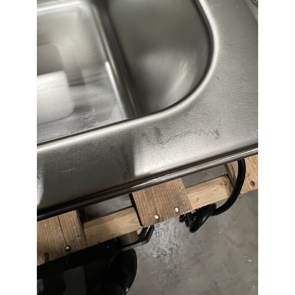 Scratch and Dent ServIt FW200D 12" x 20" Full Size Dual Well Electric Countertop Food Warmer with Digital Controls - 120V, 2000W