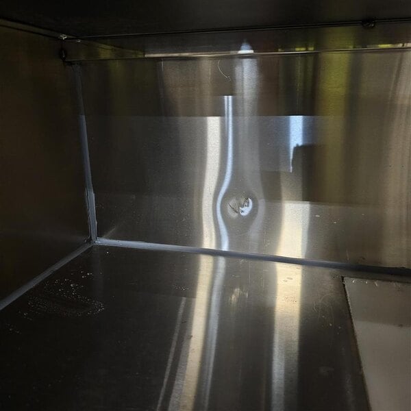 Scratch and Dent Regency 48" Standard Stainless Steel Portable Bar with Two Removable Speed Rails, Ice Bin, and Removable Ice Bin Cover