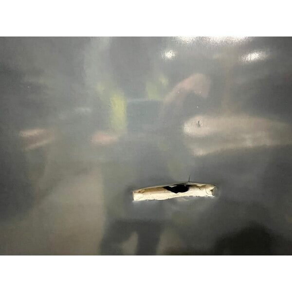 Scratch and Dent True T-72G-HC~FGD01 78 1/8" 3 Section Glass Door Reach-In Refrigerator