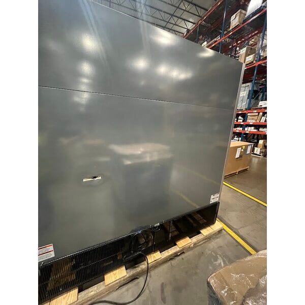 Scratch and Dent True T-72G-HC~FGD01 78 1/8" 3 Section Glass Door Reach-In Refrigerator