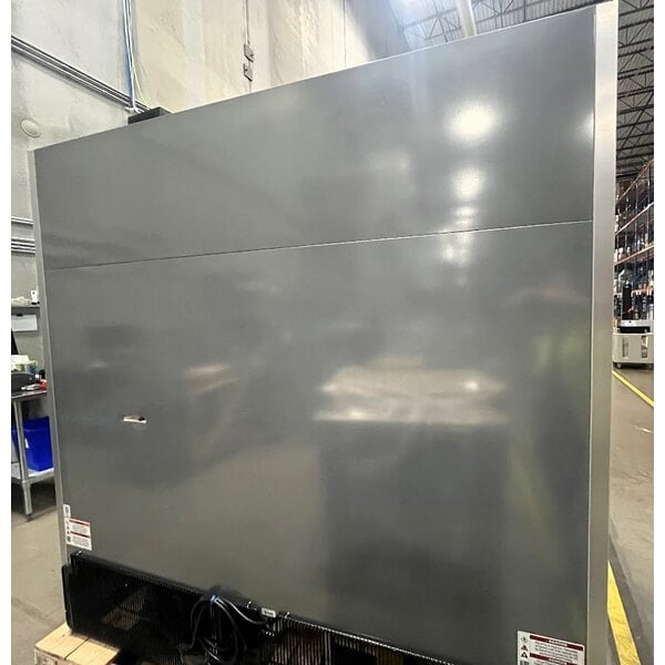 Scratch and Dent True T-72G-HC~FGD01 78 1/8" 3 Section Glass Door Reach-In Refrigerator