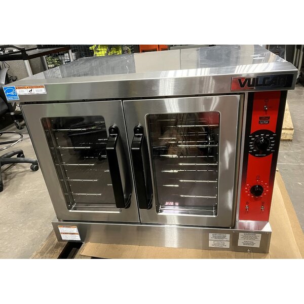 Scratch and Dent Vulcan VC4ED-12D1 Single Deck Full Size Electric Convection Oven - 240V, Field Convertible, 12.5 kW