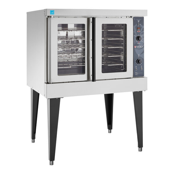 Scratch and Dent Wolf by Vulcan WC4GD-11D3 Single Deck Full Size Natural Gas Convection Oven - 50,000 BTU