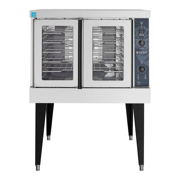 Scratch and Dent Wolf by Vulcan WC4GD-11D3 Single Deck Full Size Natural Gas Convection Oven - 50,000 BTU