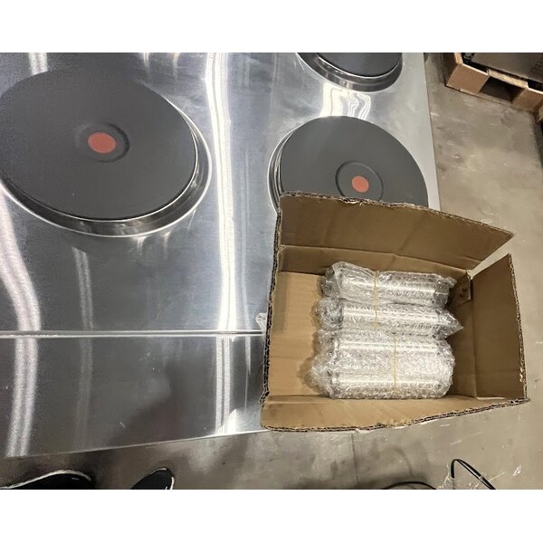 Scratch and Dent Cooking Performance Group ER36-240-1 36" 6-Burner Electric Range with Standard Oven - 240V, 1 Phase