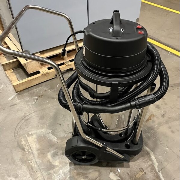 Scratch and Dent Powr-Flite PF57 20 Gallon Stainless Steel Dual Motor Wet / Dry Vacuum with Toolkit