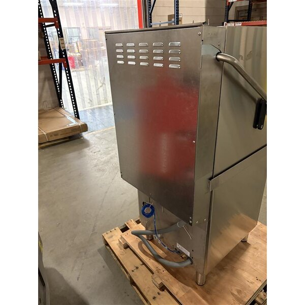 Scratch and Dent MainStreet Equipment HTDT Single Rack High-Temperature Door-Type Dish Machine with Booster Heater - 208-240V, 1 Phase