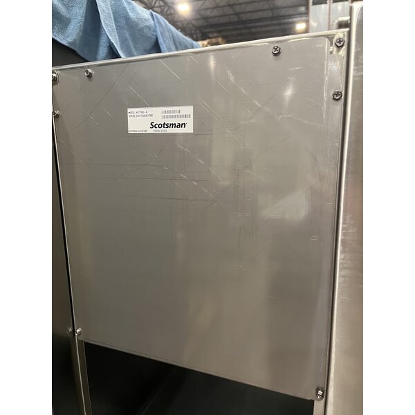 Scratch and Dent Scotsman HST16B-A 16 1/2" x 23 3/4" Enclosed Stainless Steel Ice Dispenser Stand