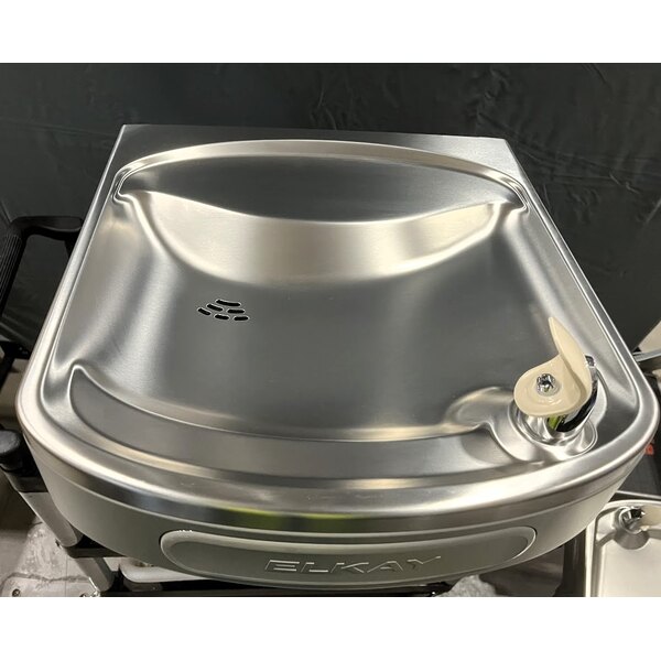 Scratch and Dent Zurn Elkay EZSTLDDWSSK ezH20 Stainless Steel Hands-Free Non-Filtered Bottle Filling Station with Versatile Bi-Level Drinking Fountain - Non-Refrigerated