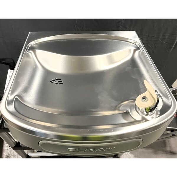 Scratch and Dent Zurn Elkay EZSDL Light Gray Wall Mount Non-Filtered Drinking Fountain with Extra Deep Basin - Non-Refrigerated