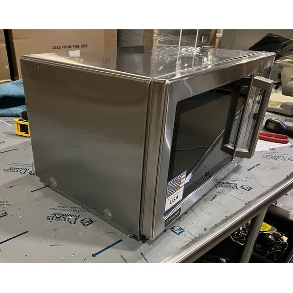Scratch and Dent Amana RCS10TS Stackable Commercial Microwave with Push Button Controls - 120V, 1000W