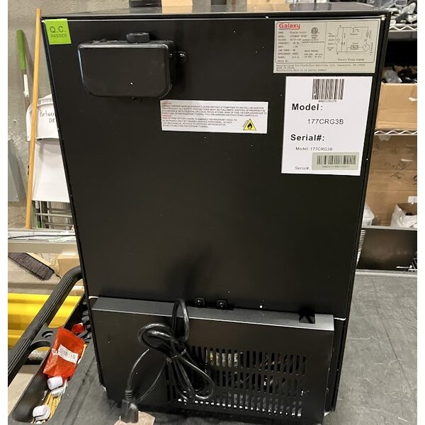 Scratch and Dent Galaxy CRG-3 Black Customizable Countertop Display Refrigerated Merchandiser - 2.5 cu ft.