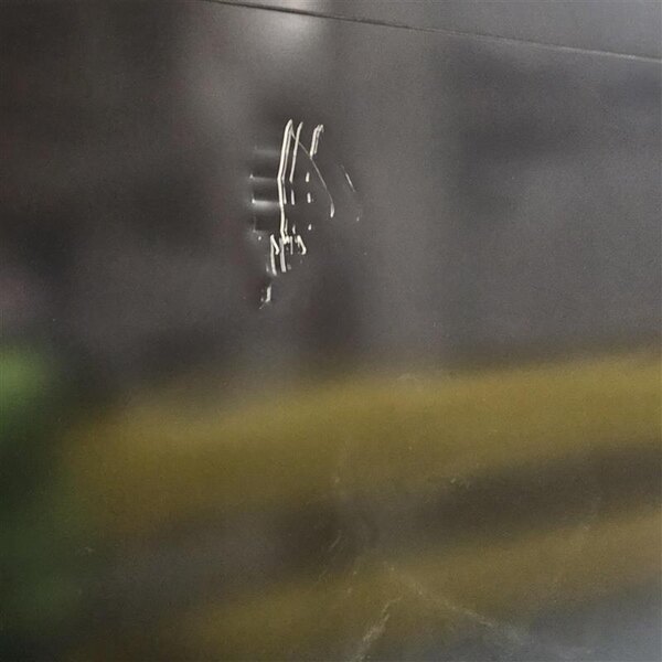 Scratch and Dent True GDM-72-HC~TSL01 78 1/8" Black Refrigerated Glass Door Merchandiser with LED Lighting