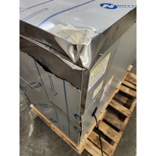 Scratch and Dent Beverage-Air BB48HC-1-GS-S-27 48" Stainless Steel Counter Height Sliding Glass Door Back Bar Refrigerator