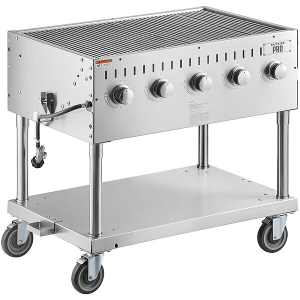 Scratch and Dent Backyard Pro LPG36 36" Stainless Steel Liquid Propane Outdoor Grill