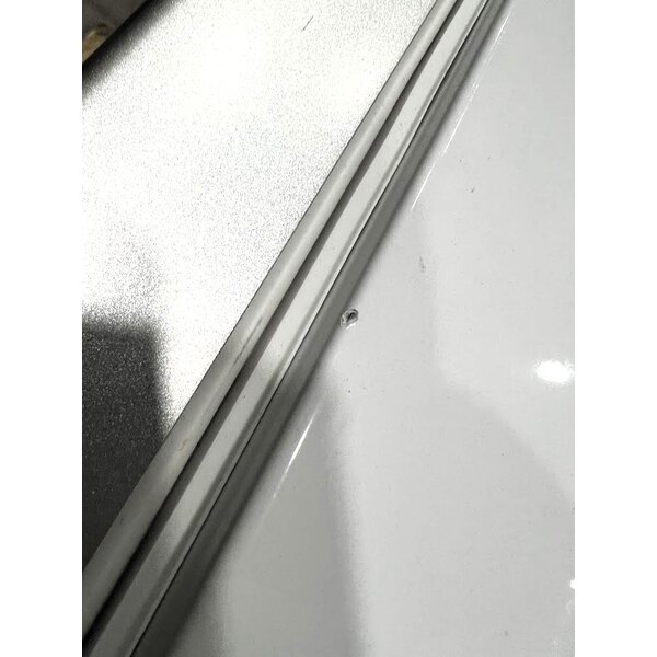 Scratch and Dent Avantco CFM3 White Customizable Countertop Display Freezer with Swing Door