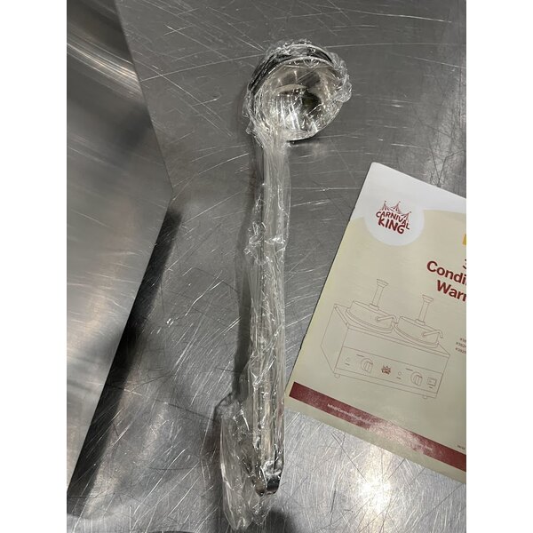 Scratch and Dent Carnival King RWLL35DBL Double 3.5 Qt. Warmer with Inset Pots, Lids, and Ladles - 120V, 1100W