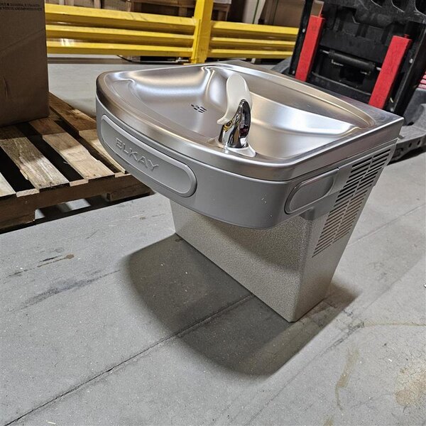 Scratch and Dent Zurn Elkay EZS8L Light Gray Granite 8 GPH Wall Mount Non-Filtered Drinking Fountain with Extra Deep Basin and Vinyl Finish - 115V - Chilled