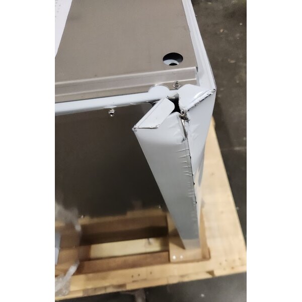 Scratch and Dent Scotsman HST21-A 21 1/2" x 23 3/4" Enclosed Stainless Steel Ice Dispenser Stand with Door