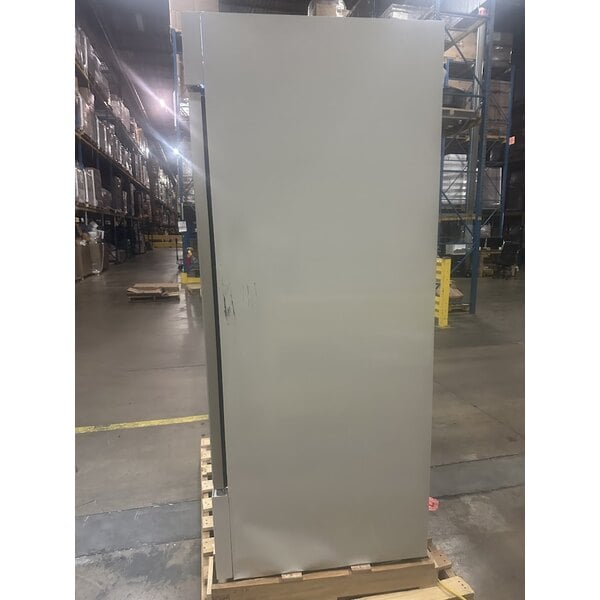 Scratch and Dent MainStreet Equipment GMC-49 52 3/4" White Swing Glass Door Merchandiser Refrigerator - 120V