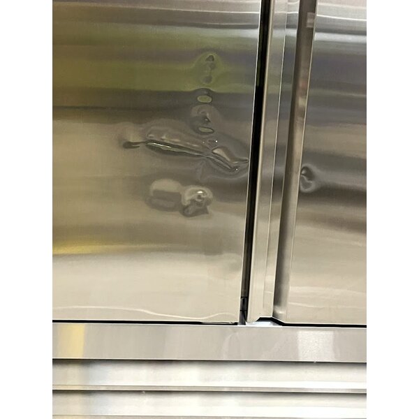 Scratch and Dent Avantco SS-3R-HC 81 5/16" Stainless Steel Solid Door Reach-In Refrigerator