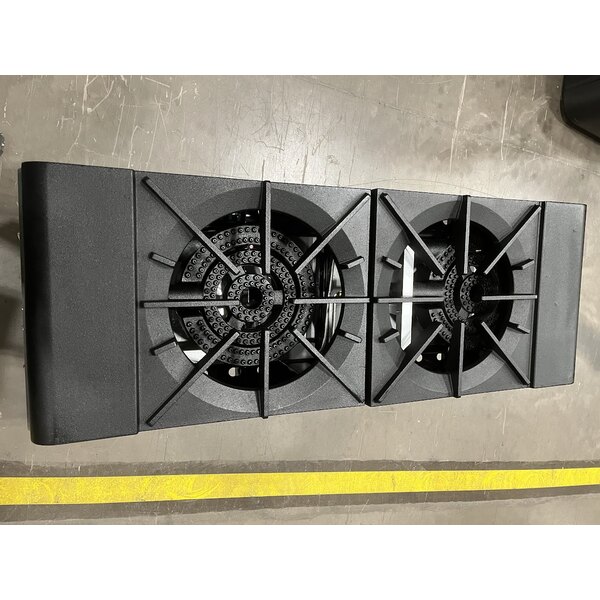 Scratch and Dent Vulcan VSP200F Natural Gas 2 Burner Stock Pot Range - 220,000 BTU