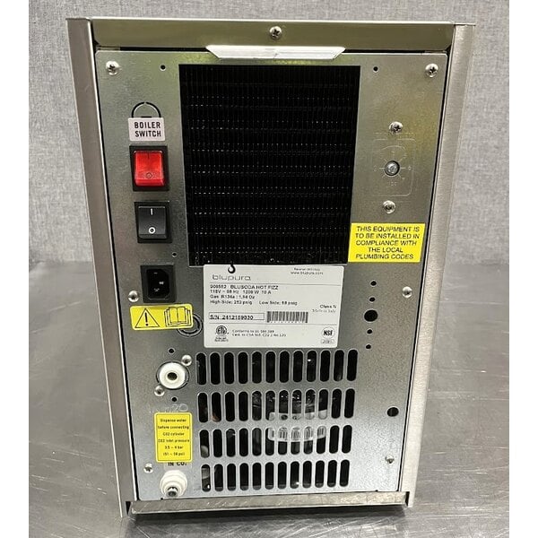 Scratch and Dent Zurn Elkay DSBSH130UVPC Stainless Steel 1.5 GPH Countertop Filtered Water Dispenser with Hot, Chilled, and Sparkling Water Options - 115V